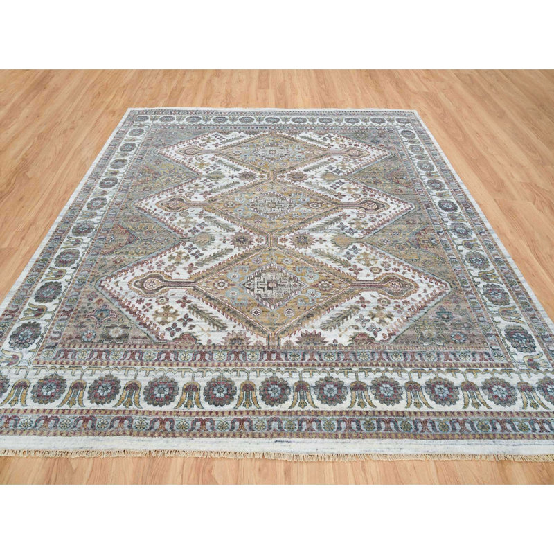 Tapis unique en laine nouvel âge 9 pi 10 po x 10 pi Sobia