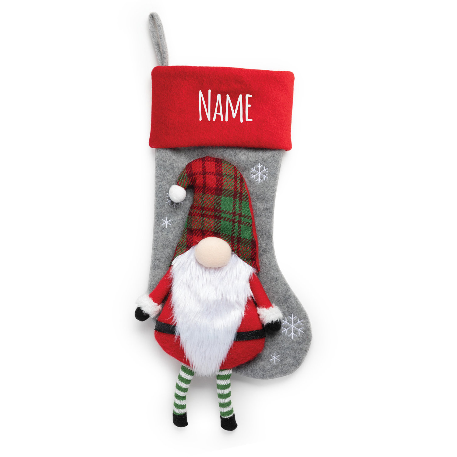 Santa Personalized Needlepoint Stocking