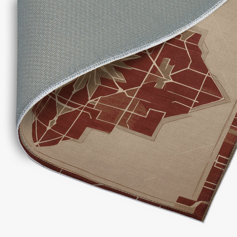 Tapis abstrait et intérieur Abstract Pulse, Rectangle 1 pi 6 po x 2 pi 6 po