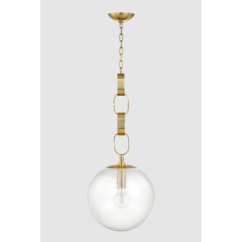 Luminaire suspendu 1 lumière Nessa, H 30 po x l 13 po x P 13 po