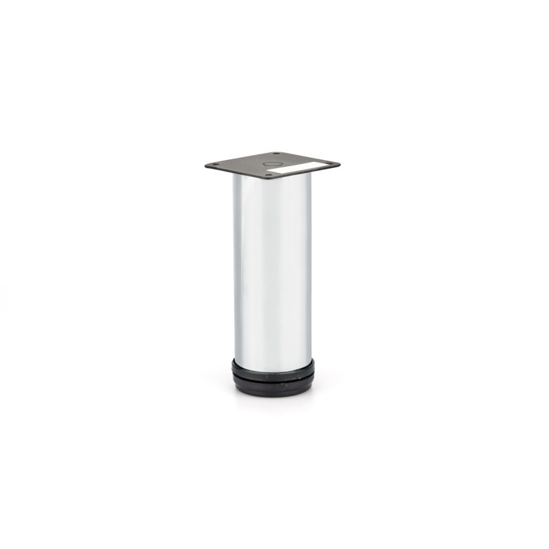 Adjustable Round Leg, Chrome