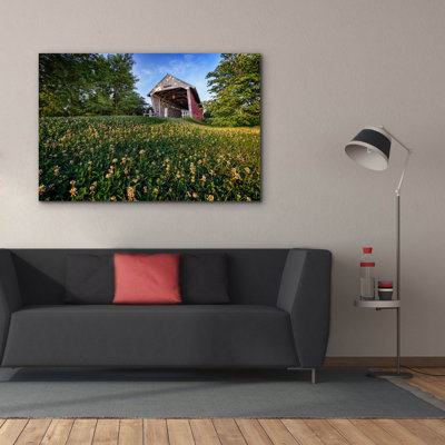 'Imes Covered Bridge' by Rick Berk Canvas Wall Art