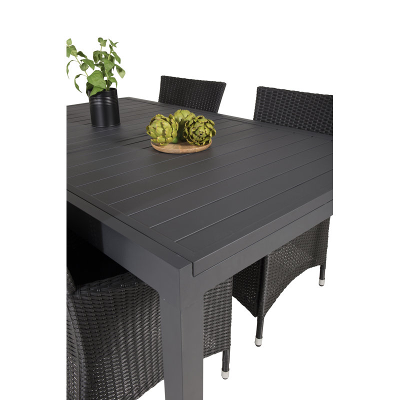 Geir 4 Seater Dining Set with Cushions