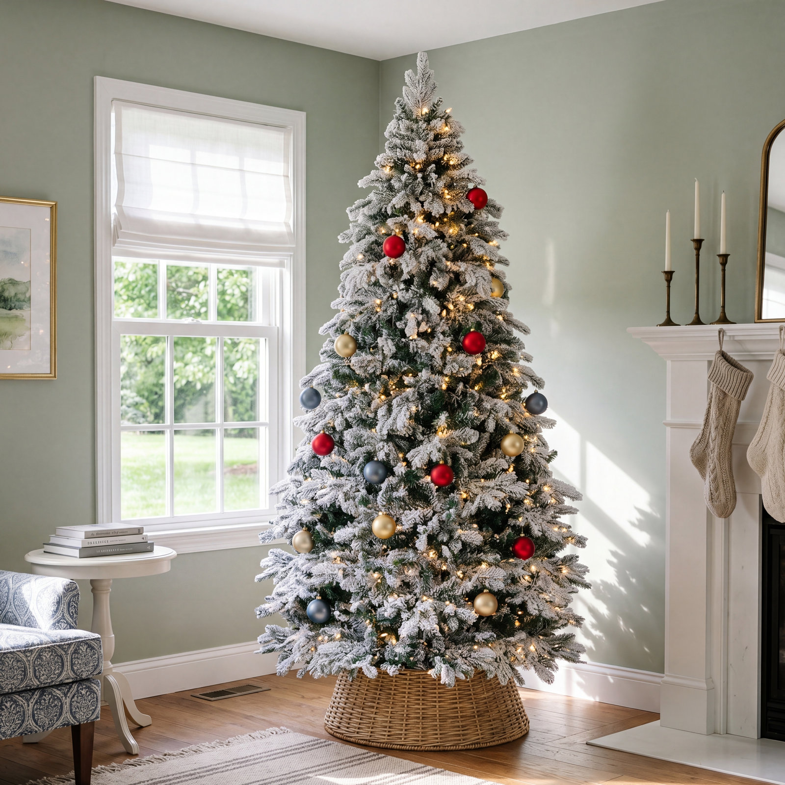 84' Lighted Artificial Christmas Tree
