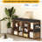 10 Cubbies Shoe Storage Bench With Adjustable Shelves