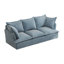 Canapé 3 places moderne à assise profonde avec 2 accoudoirs, tissu chenille, confortable pour le salon-954565300