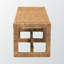 Banc d'appoint en bois d'acajou et d'herbes de mer brun Katashi, H 16,72 po x l 58,98 po x P 17,43 po