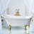 59" Streamline Clawfoot Soaking Acrylic Bathtub-62783340-76892378