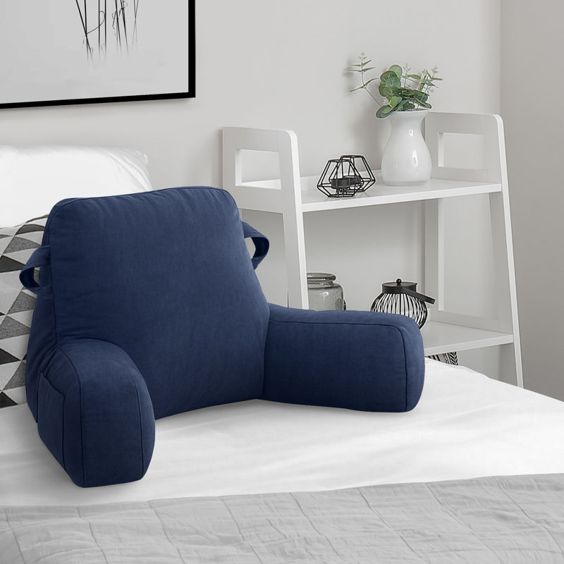 Coussin de dossier avec poches Comfy, Bleu