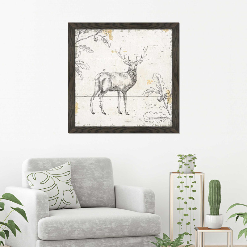 «Wild and Beautiful V», reproduction sur toile, H 21,5 po x l 21,5 po x P 0,75 po, Cadre chocolat patiné