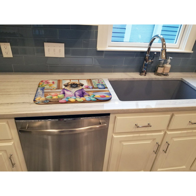 Tapis de séchage pour la décoration de Pékinois