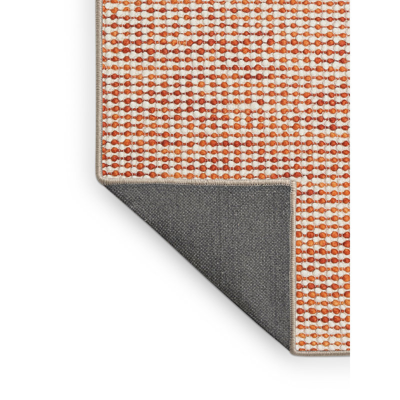 Tapis contemporain orange, Rectangle 2 pi x 5 pi