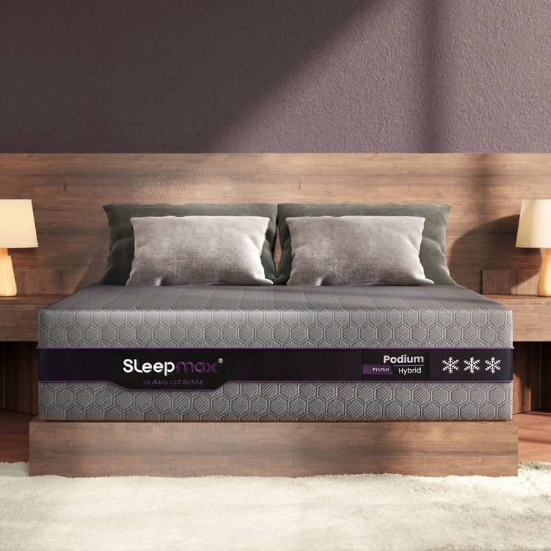 16" Queen Plush Hybrid Cooling Mattress with Gel Memory Foam, Latex and Pocket Springs