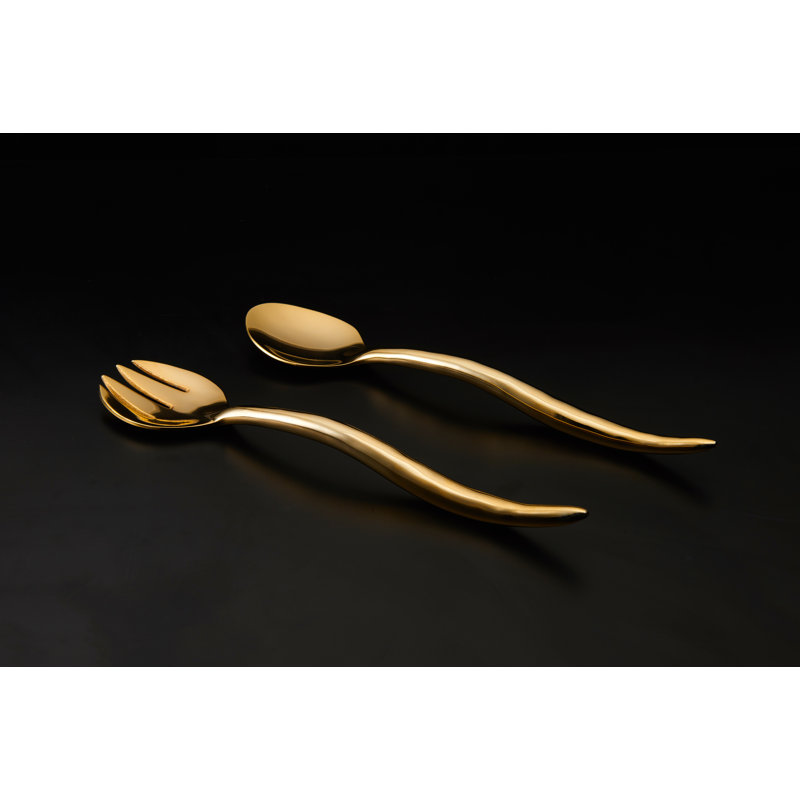 Toro 4 Piece Flatware Set, Gold