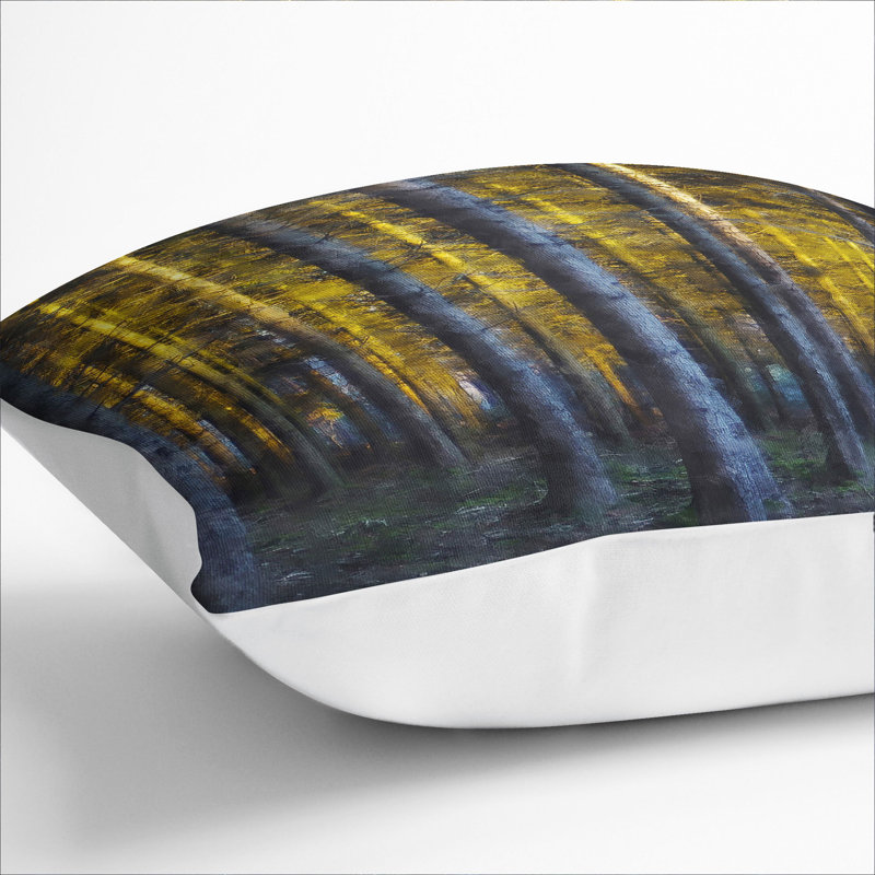 Sunlight Forest Vol.3 Square Throw Cushion, 40cm H x 40cm W x 15cm D, White