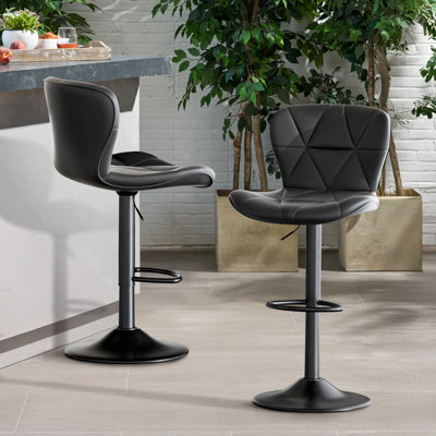 Higginsport 85cm Height Adjustable Bar Stool (Set of 2)