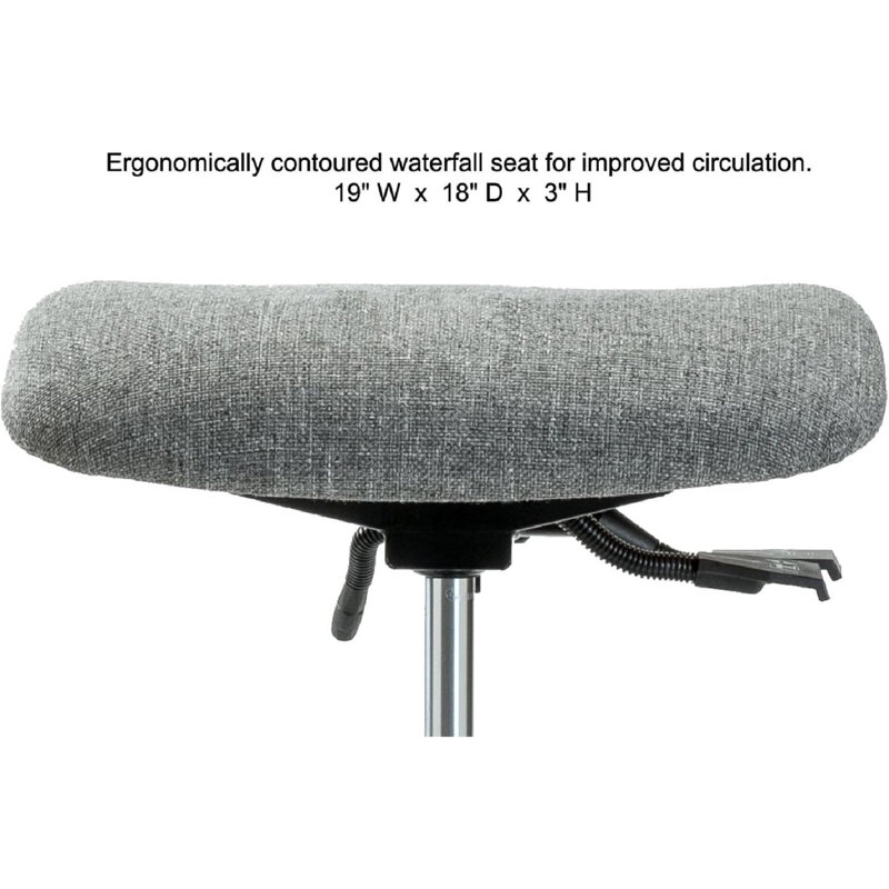 Chaise de travail, Vinyl blanc Adobe