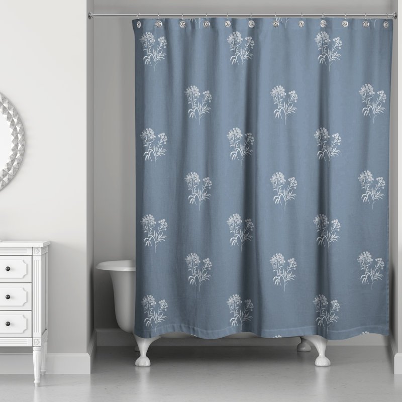 Rideau de douche Romigh, Bleu