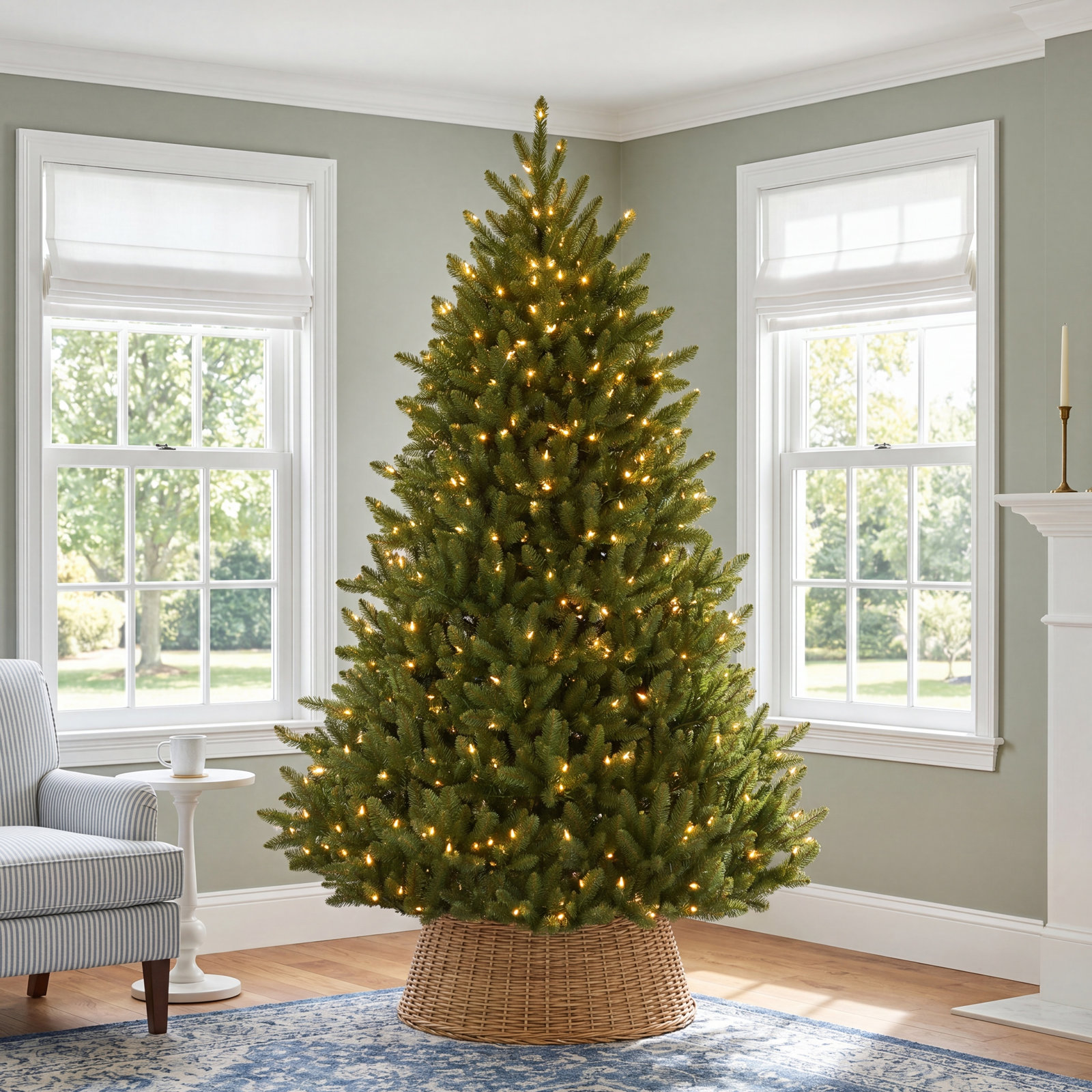Pre-Lit Fraser Fir Christmas Tree, 7.5'
