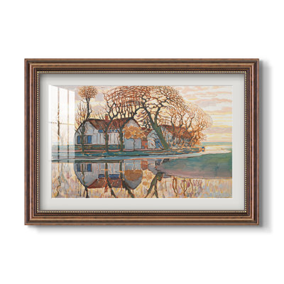 Ferme près de Duivendrecht, v. 1916-Piet Mondrian-Impression encadrée personnalisée