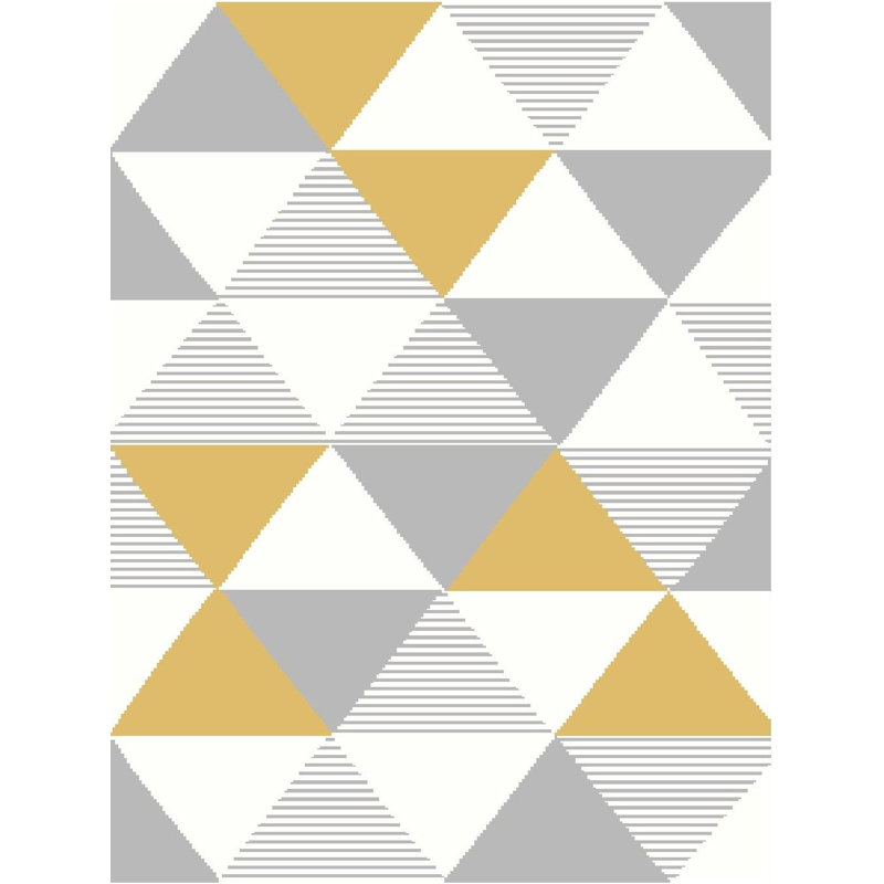 Arden Power Loom Yellow/Grey Rug, Rectangle 120 x 160cm