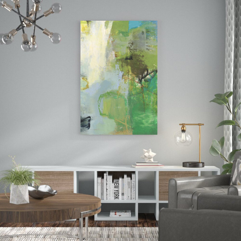 «Mod I» par Sue Jachimiec - reproduction sur toile tendue, H 48 po x l 32 po