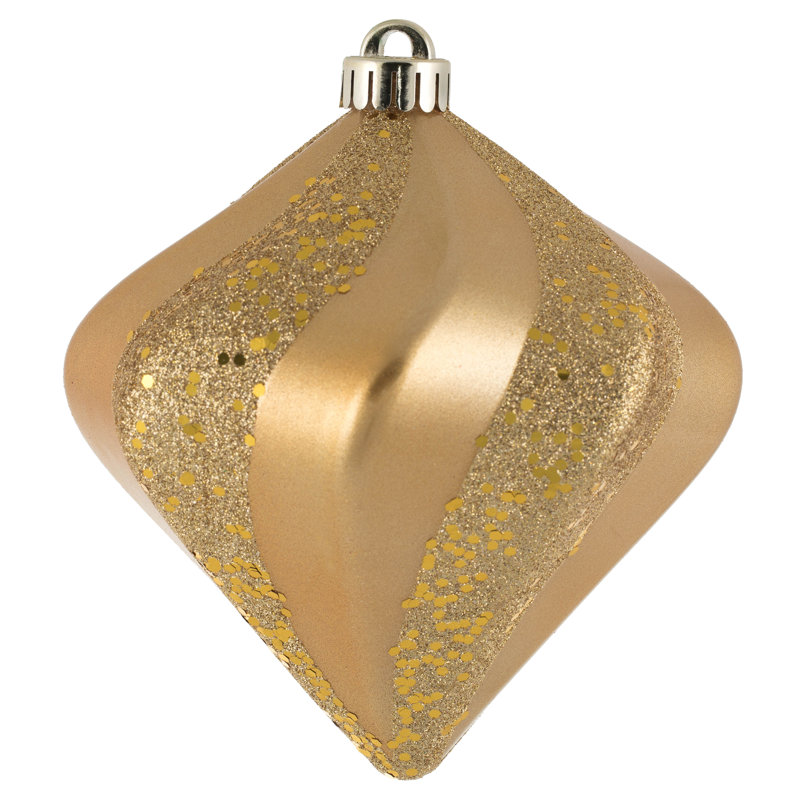 Ornement de Noël Swirl Diamond, Or cuivré