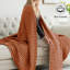 Jeté doux et léger en coton et viscose de bambou tissé gaufré toutes saisons-120798312-120798308
