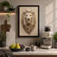 Carved Lion in Stone Rustic - Wrapped Canvas-641100200-641100206
