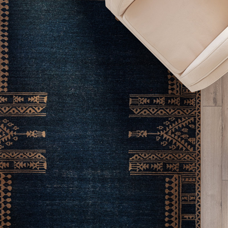 Duar Wool Moroccan Area Rug, Rectangle 10' x 14'