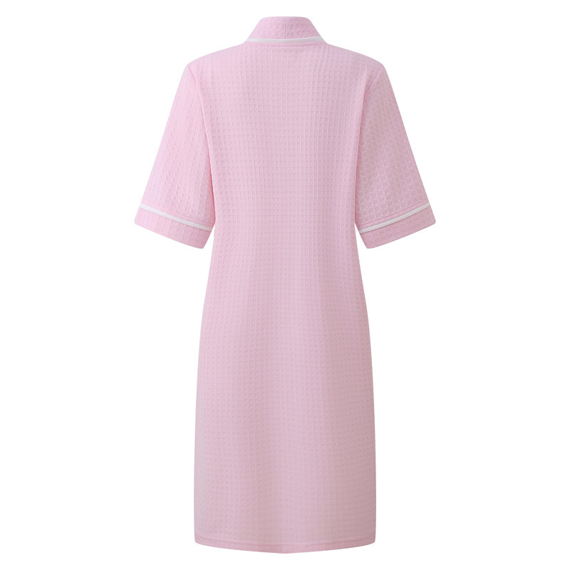 Kendric Mid-Calf Bathrobe with Pockets, XXL, Pink