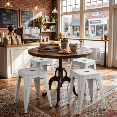 Apolito Steel Counter Stool with Steel Frame