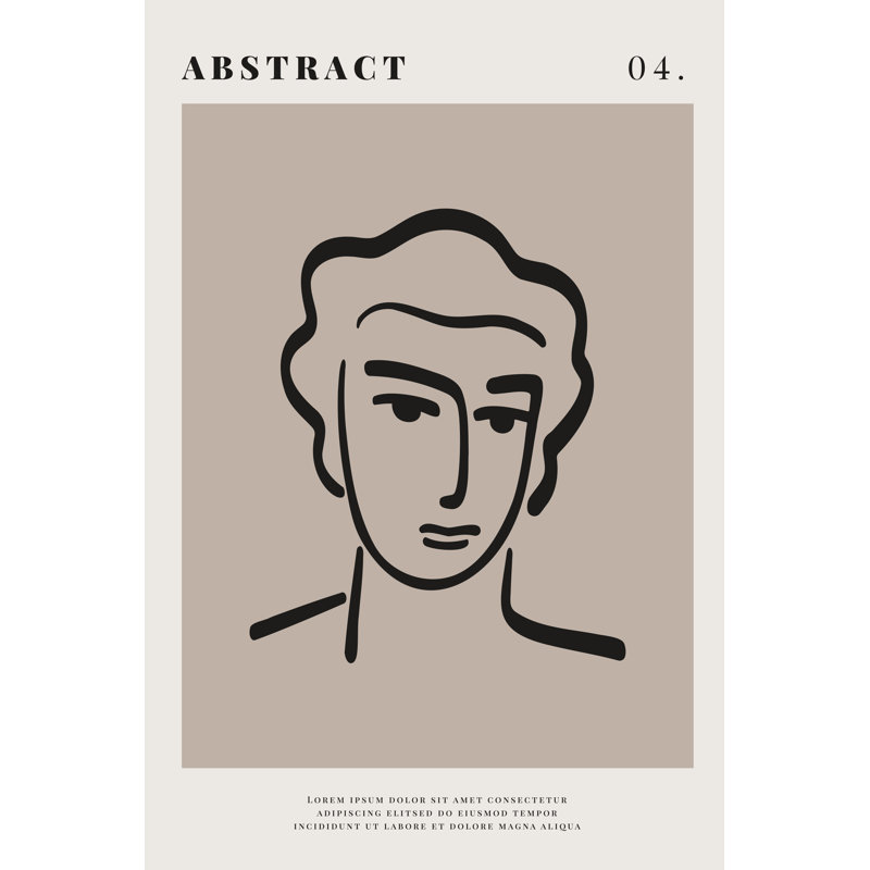 Abstract Poster by Liubov Mahda - Wrapped Canvas Print, 46cm H x 30cm W x 3.8cm D
