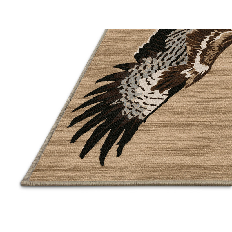  Tapis lavable commun Kestrel Birds, Carré 4 pi