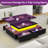 Modern Lift Top Coffee Table with 4 Drawers & LED Lights-336222717