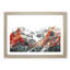 Alpenglow upon the Mountains 1 Piece Single Picture Frame Painting on MDF-56627986-56627981