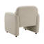 Fauteuil d'appoint contemporain de style taupe Boucle-2002932099