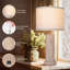 Lampe de table USB en bois Breyton
