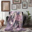 Pastel Roses Melody - couverture en sherpa de qualité supérieure 1 pièce - reproduction d'art luxueuse-97195837