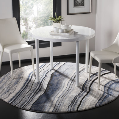 Tapis bleu / gris Azuela