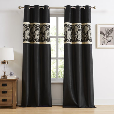 Donadee Semi Sheer Curtain Pair