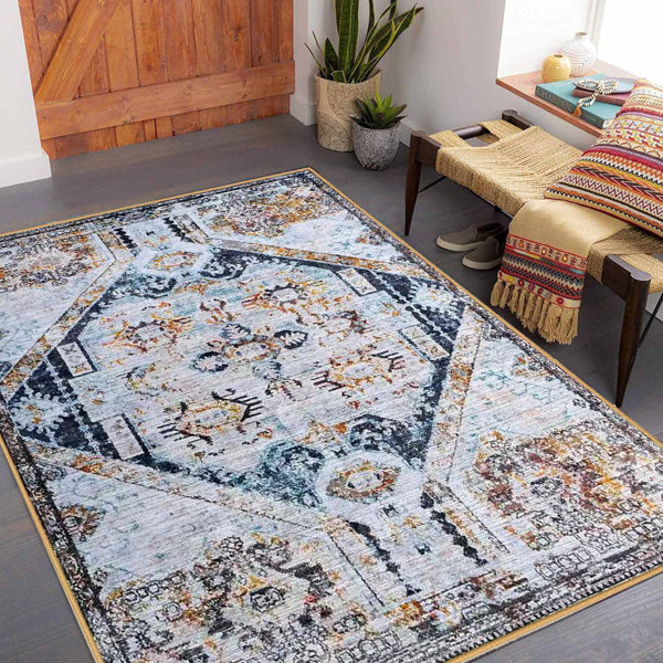 Canora Grey Andrillon 160 x 200Cm Retro Beige Area Rug | Wayfair.co.uk