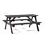 Priscilla 6 - Person Wood Patio Dining Set with Rectangular Table-487890169-403510004