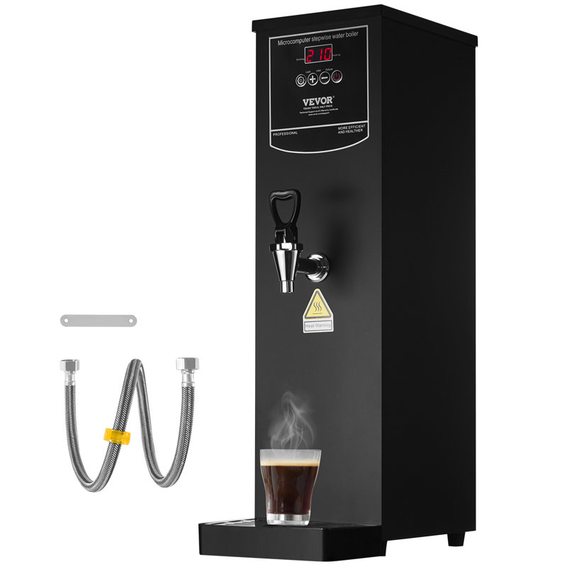Distributeur d'eau chaude électrique commercial en acier inoxydable 15L