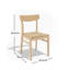 4 - Person Rubberwood Solid Wood Dining Set-1215342587