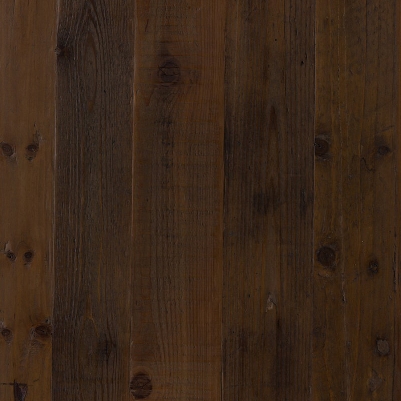 Alfie Dining Table 87"-Black Pine, Honey Pine, 30" H x 110.25" L x 35.5" W