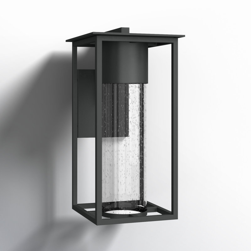 Wall Light, Black, 16" H x 8" W x 10" D