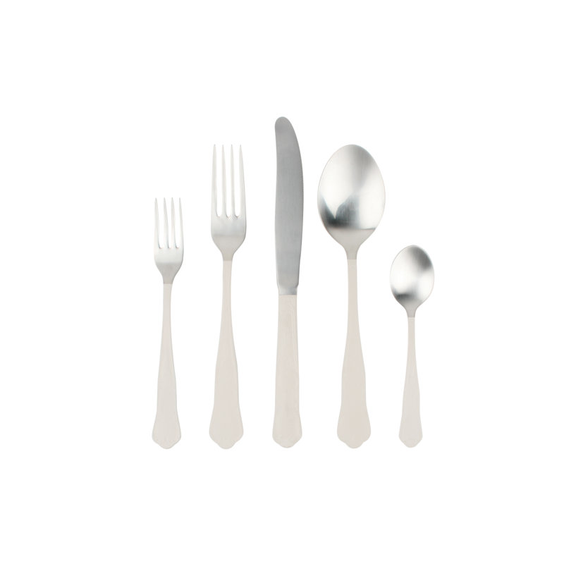 Jaipur 5 Piece 18/10 Stainless Steel Flatware Set, Service for 1