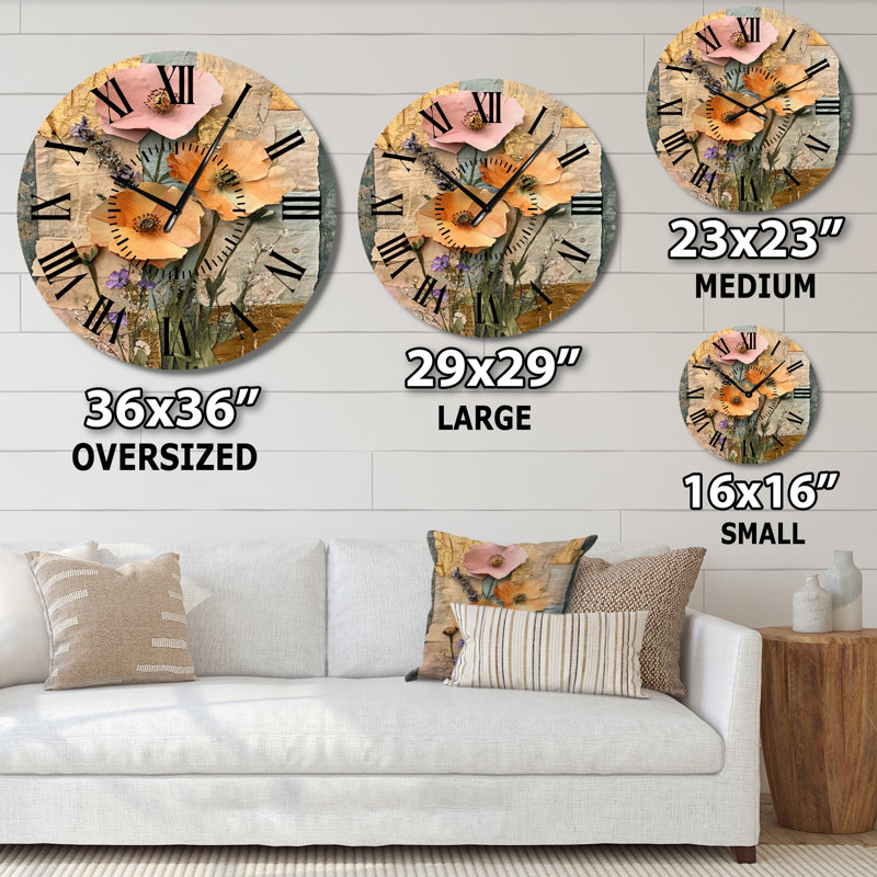 Horloge murale Torn, Surdimensionné