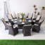 Ensemble repas avec coussins 8 personnes Aeryna